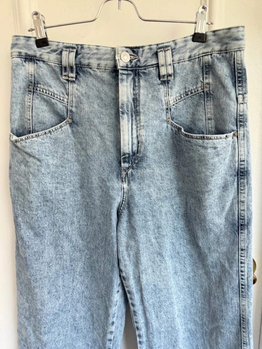 ISABEL MARANT Dilesqui High-Rise Wide-Leg Jeans Size FR 40 - Picture 6 of 11